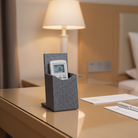 Support de télécommande en cuir, organiseur de télécommande pour hôtel, table basse, salon