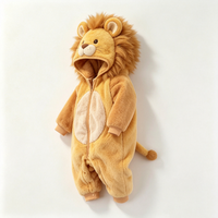 Costume d'Halloween personnalisé pour bébé lion, tenue photo pour tout-petit lion, combinaison cadeau sur le thème du lion pour nouveau-né, vêtements d'intérieur d'hiver pour bébé