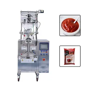 Automatic chili sauce tomato paste packing machine small pouch honey packing machine with stirring function