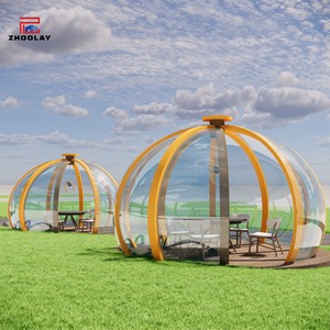 Tenda a cupola trasparente portatile trasparente per focolare Casa per famiglie in campeggio e osservazione delle stelle Casa Di Bolle Tenda Bolle a Bolle - Product Image 4
