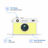 Mini Caméra Vidéo Légère 2K 1080P 720P avec Filtres pour Cadeau, Voyage, Enfants