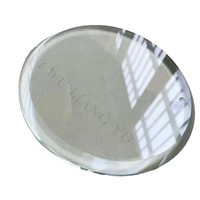 Ornement de Noël en verre cristal blanc, forme cœur et ronde, transparent, décoration créative, cadeau amusant pour les fêtes