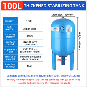 Los Fabricantes Pueden Personalizar Compresores de Aire Verticales de 100L y 16 bar, de Acero al Carbono, con Suministro de Agua Estabilizado - Product Image 3