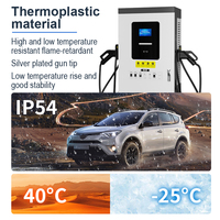 Station de recharge pour véhicules électriques OLINK haute puissance 60 kW 120 kW DC, CCS1 NACS IP54, utilisation commerciale, projet OEM, chargeur de véhicules électriques