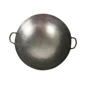 <span class=keywords><strong>Wok</strong></span> en fer forgé à la main, design traditionnel à l'ancienne, non revêtu, pour la cuisine domestique, le bois de chauffage, pour les hôtels commerciaux, les cantines - Product Image 4