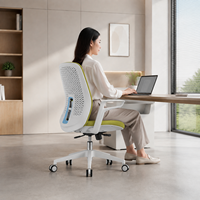 Nouvelle conception de chaise de bureau exécutive moderne réglable avec soutien lombaire, base rotative entièrement en maille, garantie de 5 ans, confortable et ergonomique