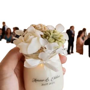 Velas Aromáticas Românticas por Atacado, Velas Mini Elegantes, Velas Decorativas Florais, Presentes de Fragrância Luxuosa para Decoração de Casa e Casamentos - Product Image 3