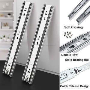 Modern Smooth Full Extension Zinc Plated <b>Steel</b> <b>Ball</b> Drawer Slides for Bedroom Bathroom Cabinets-for Home Dining-Factory Price - Product Image 5