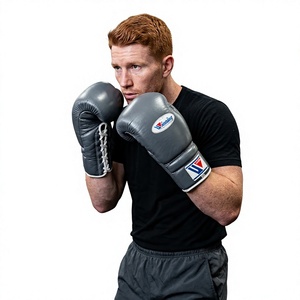 Handmade Winning Genuine Cowhide Leather Boxing Gloves-Professional Training Non-<b>Slip</b> Lightweight Lace-Up Closure Adult Use - Product Image 1