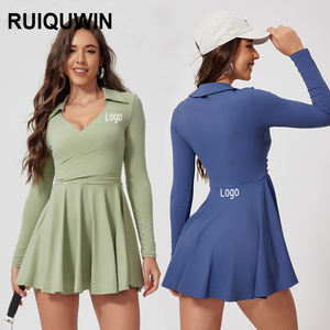 Ruiquwin Nieuwe Sexy Tennisjurk Dames Sport Yoga Dragen Zachte En Comfortabele Jurk Lichtgewicht Ademende Yoga Jurk - Product Image 1