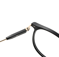 Nouvelles lunettes de soleil polarisées magnétiques pour femmes, monture ronde TR90, 5 en 1, avec clips interchangeables.