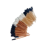 Brosses à cils jetables couleur or rose, 50 pièces, baguettes à cils, vente en gros