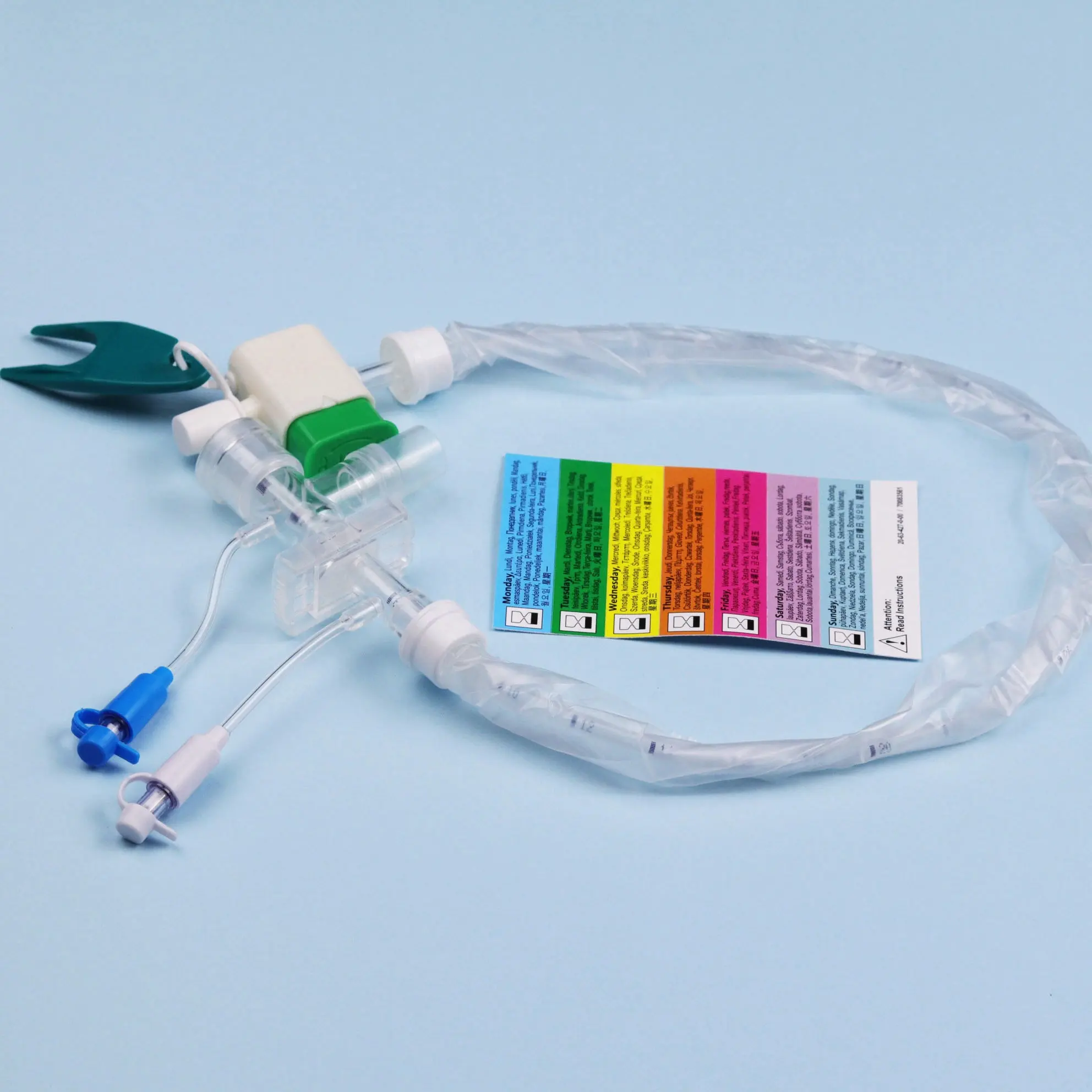 Tianck Medische Fabriek Prijs Luchtwegsysteem Steriele Patiënt Icu Voor Eenmalig Gebruik Gesloten Zuigkatheter