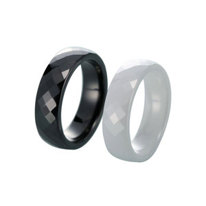 SC Cincin Jari Zirkonia Desain Baru Pria, Cincin Personalisasi Keramik Padat Belah Ketupat 6Mm untuk Wanita - Product Image 1