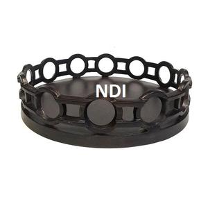 Plateau de service de finition noire de qualité supérieure prix de gros plateau décoratif usage polyvalent plateau en métal de service de petit déjeuner - Product Image 2