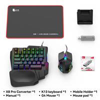 Nuevo en 2025, Adaptador USB Inalámbrico con Conexión Bluetooth para Android, Conjunto de Teclado y Ratón para Juegos como PUBG
