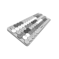 Clavier sans fil rechargeable avec touches hexagonales miniatures pour ordinateur portable et tablette, touches à ciseaux