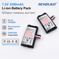 Baterai Revolbat YW-003C 7.2V 3350mAh Li-ion Pengganti untuk Printer Resi Terminal POS Mobile A930 A930RTX