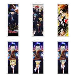6 Designs 25*75cm Affiche <span class=keywords><strong>Manga</strong></span> Mashle Personnage d'Anime en Tissu, Décoration Murale en Rouleau, Tableaux à Suspendre pour Fans d'Anime - Product Image 2