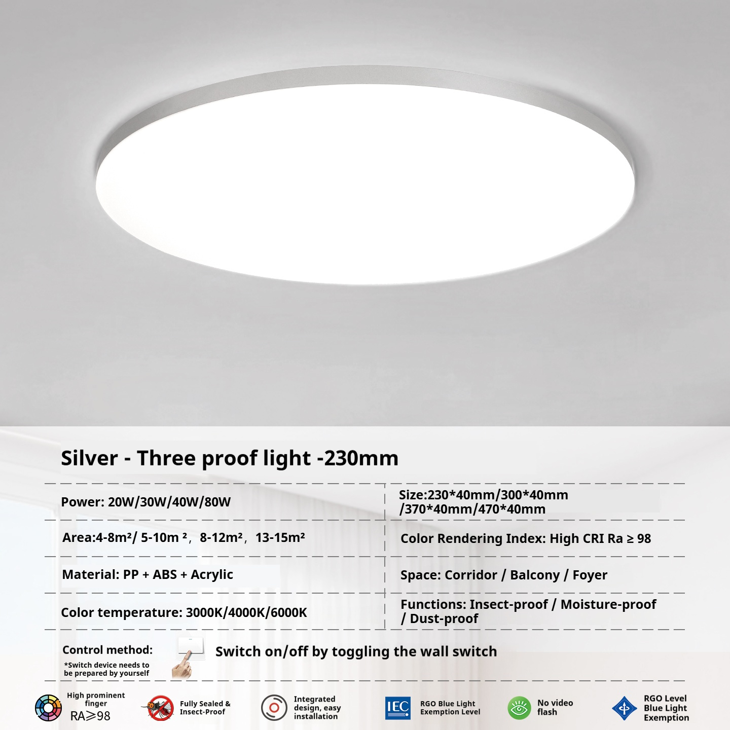 Round silver edge design