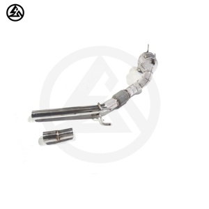 Tuyau de descente à haut débit CSZ de haute qualité pour Volkswagen VW <span class=keywords><strong>T</strong></span> Rock <span class=keywords><strong>T</strong></span>-<span class=keywords><strong>ROC</strong></span> 1.5T Tuning système d'échappement catalytique avec enveloppe thermique - Product Image 4