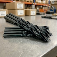 Foret hélicoïdal en acier rapide à queue droite 5mm pour bois, métal, acier, perçage rapide, gamme 1-13mm, bonne qualité, oxyde noir, OEM