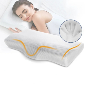 Almohada de Espuma Viscoelástica para Cama, Almohada Cervical Ergonómica en Forma, Almohada de Espuma Viscoelástica para Dormir Cómodamente con Soporte para el Cuello - Product Image 1