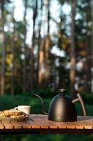 Meilleure vente en acier inoxydable, bouilloire à café pour la cuisine expresso, ensemble ménager au design moderne en métal