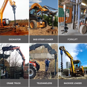 Mini Taladro Perforador de Tierra, Accesorios para Excavadora, Motor Hidráulico para Perforadora, para Minicargadora, Retroexcavadora, Grúa, Tractor - Product Image 5