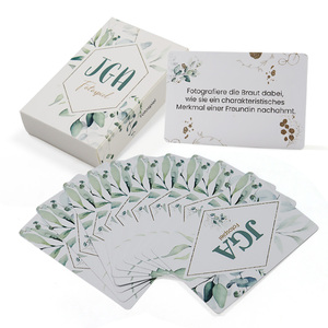 บัตรเล่นเกมแบบเรียบสำหรับผู้ใหญ่พร้อมกล่องเปล่าทำโลโก้ได้ตามต้องการ - Product Image 1