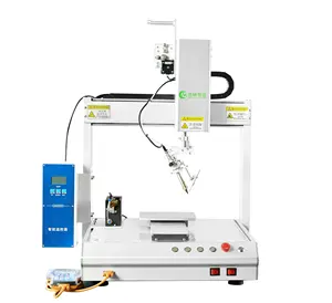 High Precision Lead Free Desktop 3-Axis Automatic PCB LED WIRE Strip Production Line Rotary Soldering Machine Full Time System