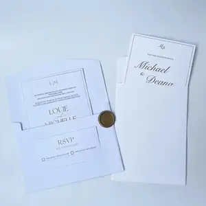 Fast Delivery Perfect Printing 25th Wedding Anniversary Luxury Wedding Invitation Wedding Invitation Card