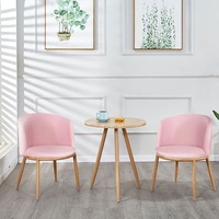 Chaise de salle à manger moderne avec coussin rembourré, structure en métal, légère et durable, meubles de salle à manger pour la maison, la salle à manger ou le bureau