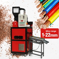 Broyeur de câbles abordable, machine de recyclage de fils mixtes de type sec, granulateur de fils de cuivre pour les petites déchetteries