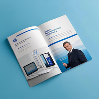 Brochure imprimée offset personnalisée Brochure de catalogue Flyer en carton ondulé et carton avec logo personnalisé