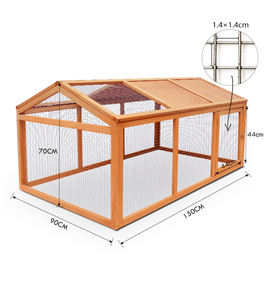 Ucuz büyük Modern evcil hayvan kafesi küçük hayvan evi ahşap tavşan kafesi - Product Image 6