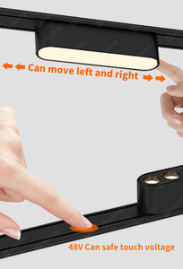 Système d'éclairage sur <span class=keywords><strong>rail</strong></span> <span class=keywords><strong>magnétique</strong></span> LED à faible tension DC 24V 48V réglable, projecteur <span class=keywords><strong>magnétique</strong></span>, éclairage sur <span class=keywords><strong>rail</strong></span> mince, mini projecteurs sur <span class=keywords><strong>rail</strong></span> - Product Image 6