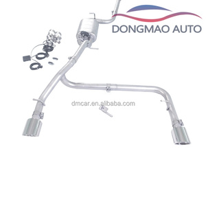 DM Geschikt voor Ford Classic Focus 1.8L 2011 Model 304 RVS Uitlaatpijp met Klep Dubbele Uitlaat <span class=keywords><strong>Auto</strong></span> Uitlaatpijp - Product Image 2