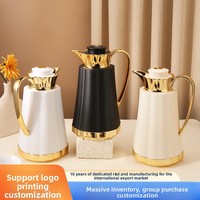Bouilloire isotherme en céramique et acier inoxydable, style minimaliste moderne, grande capacité, nouveau modèle, pour l'exportation en gros, design arabe élégant
