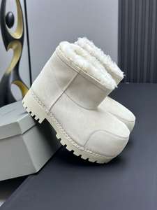 Botas de Nieve de Moda <span class=keywords><strong>con</strong></span> <span class=keywords><strong>Plataforma</strong></span>, Zapatos Cálidos de Algodón, Diseño de Cabeza Grande, Botas Largas para Mujer - Product Image 5