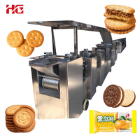 Ligne de production automatique de biscuits Ladyfinger à haute efficacité HG, avec laminoir à pâte et mélangeur en acier inoxydable, 100 kg/h