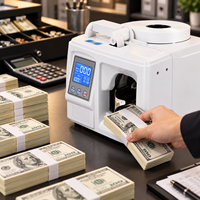 Machine à banderoler les billets de banque, équipement de liassage d'argent multi-scénarios pour les comptoirs de banque, les supermarchés, les bureaux et les commerces de détail