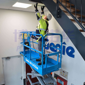 Venta baja 4m 6m 8m 10m 12m 14m Usado Genie Man Lift Plataforma de trabajo aéreo Elevadores de tijera propulsados hidráulicos eléctricos - Product Image 2