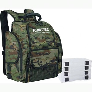 Mochila de pesca con soporte para cañas, muestra gratuita, equipo de pesca resistente al agua Oxford 900D, bolsa de aparejos de pesca de gran capacidad de 42L - Product Image 4