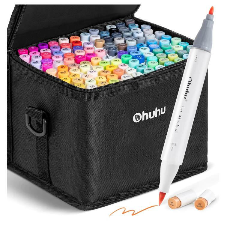 Ohuhu 120色マーカーセット Amazon.co.jp: アートマーカーペン 120色 Ohuhu 水性ペン カラー
