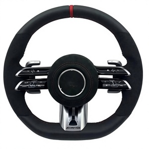พวงมาลัยหนังสไตล์สปอร์ตสำหรับ Mercedes-Benz AMG E-Class รุ่น Dragonfly ตกแต่งด้วยคาร์บอนไฟเบอร์ Big G Leather - Product Image 2