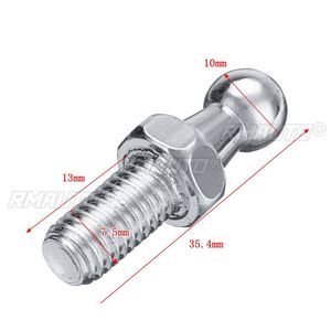 2pcs Universal Silver <b>Boot</b> Bonnet Gas Strut End Fitting 10mm M8 Ball Pin Joint Valve <b>Spring</b> - Product Image 6