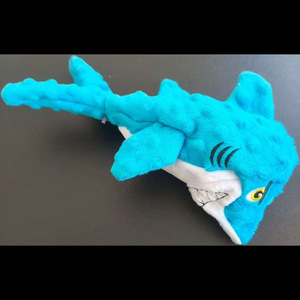 Giocattolo Sonoro in Peluche per Cani, Gadget per Animali Domestici, Allevia la Noia, Accessori per la Dentizione, Squalo Blu, Compagno per Cuccioli - Product Image 2