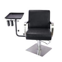 Station de barbier plateau en aluminium support de ventilateur d'aspiration coiffure outil de coiffure plateau support produit outils de cheveux accessoires