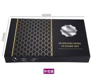 Nouveau Produit Durable Cuillere Fourchette o Blanc En Acier Inoxydable 18/0Cuisine Vaisselle Couverts Ensemble 24 Pcs - Product Image 4